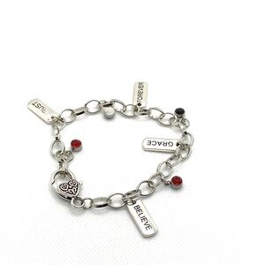 Bracelet Charms 9” Grace Believe Forever Trust